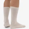 Chaussettes de sport bio - Blanc ivoire