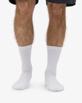 Chaussettes de sport bio – Blanc optique
