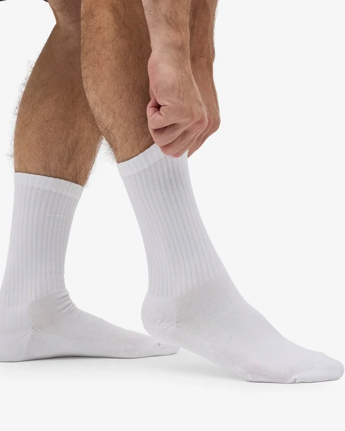 Chaussettes de sport bio - Blanc optique