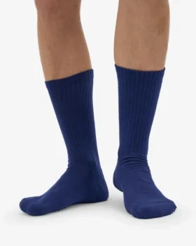 Chaussettes de sport bio – Bleu marine