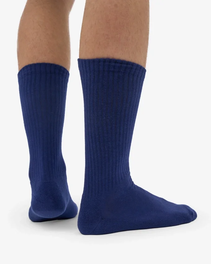 Chaussettes de sport bio - Bleu marine
