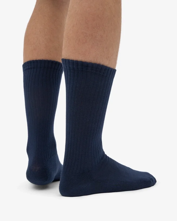 Chaussettes de sport bio - Bleu marine