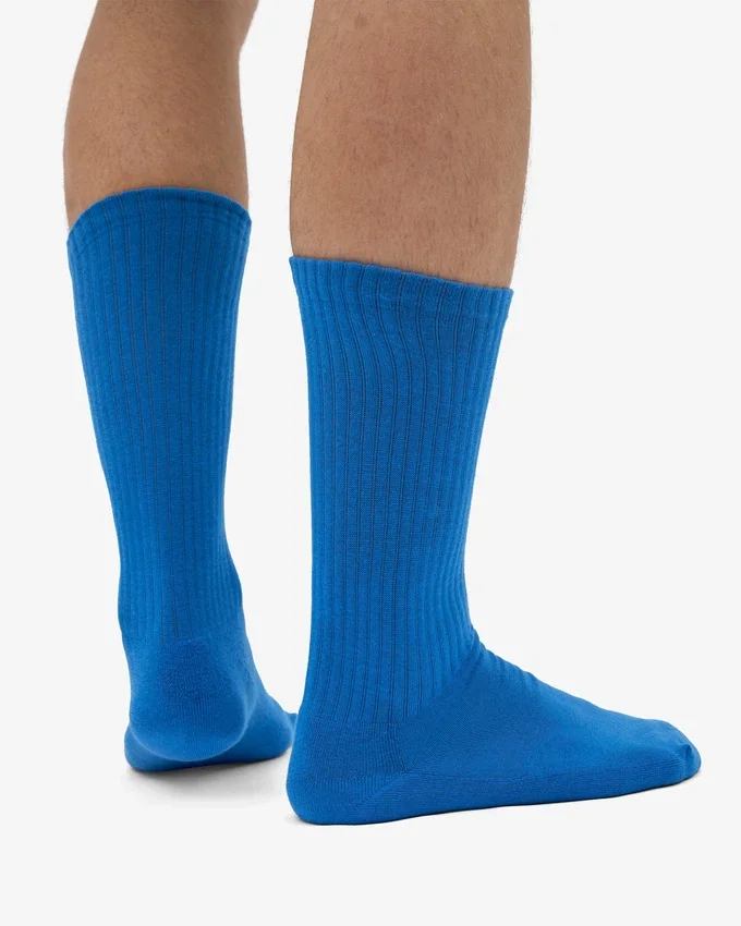 Chaussettes de sport bio - Bleu Pacifique
