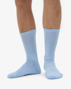 Chaussettes de sport bio – Bleu polaire