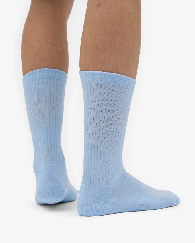Chaussettes de sport bio - Bleu polaire