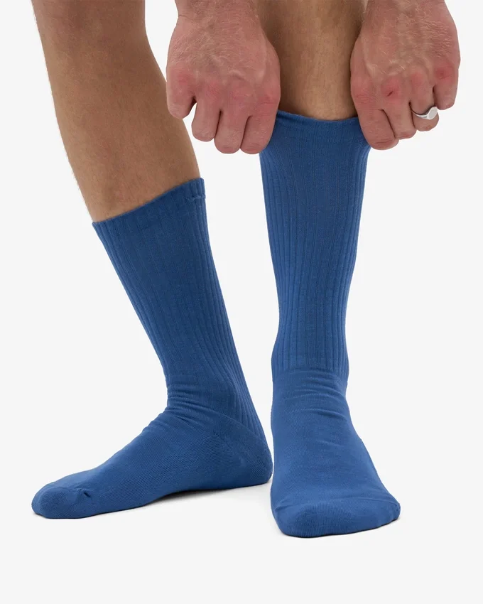 Chaussettes de sport bio - Bleu pétrole