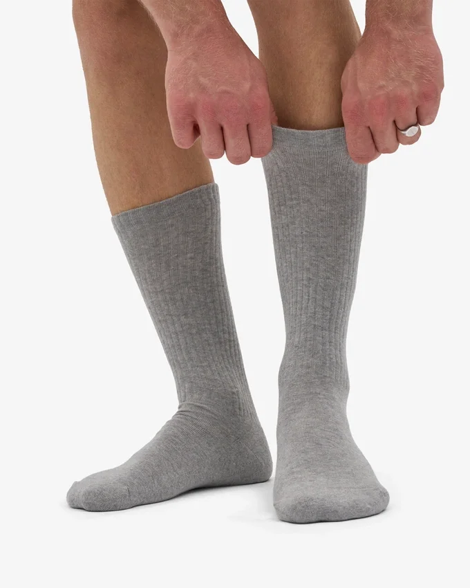 Chaussettes de sport bio - Gris chiné