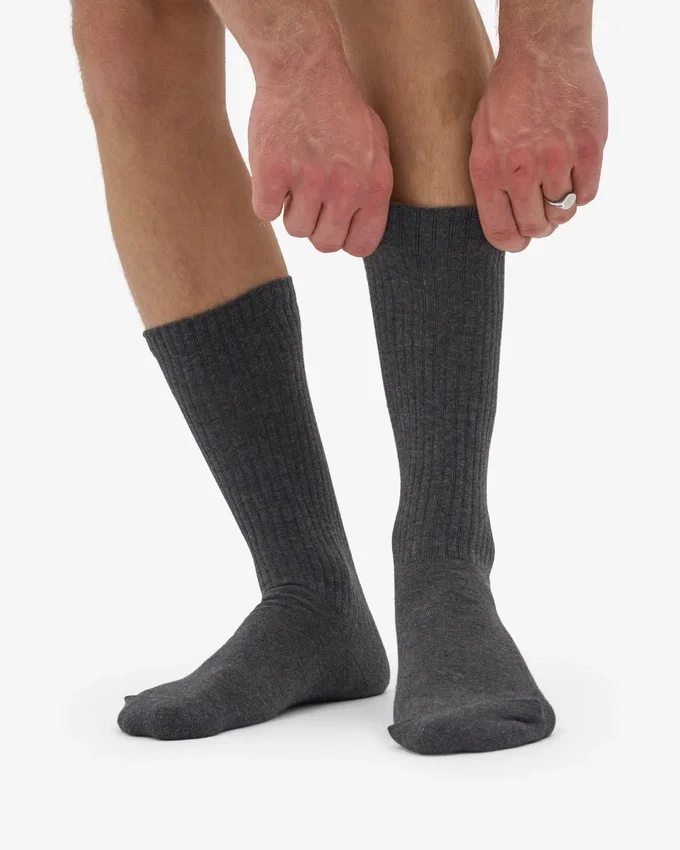 Chaussettes de sport bio - Gris lave