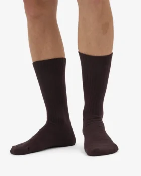 Chaussettes de sport bio – Marron café