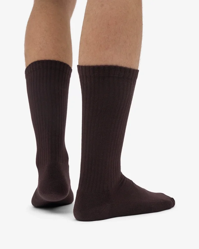 Chaussettes de sport bio - Marron café
