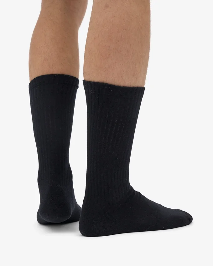 Chaussettes de sport bio - Noir profond