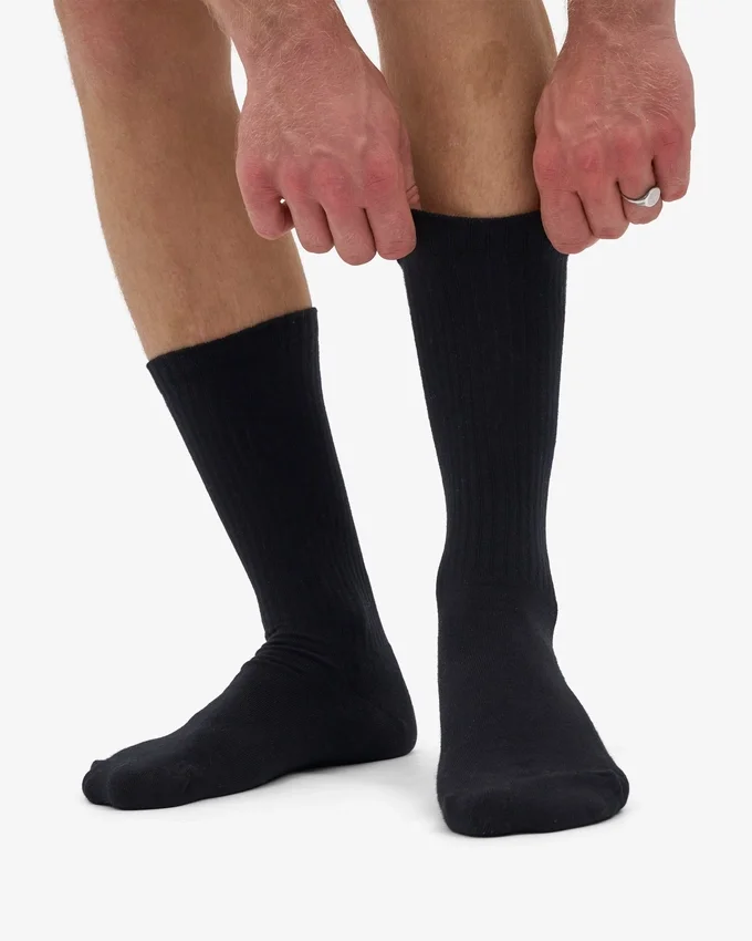 Chaussettes de sport bio - Noir profond