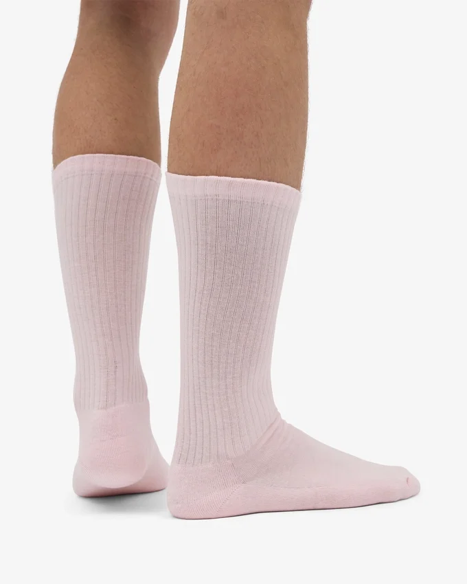 Chaussettes de sport bio - Rose délavé