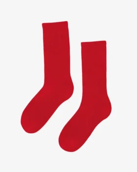 Chaussettes de sport bio - Rouge écarlate