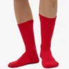 Chaussettes de sport bio - Rouge écarlate