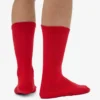 Chaussettes de sport bio - Rouge écarlate
