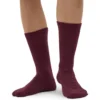 Chaussettes de sport bio - Rouge sang de bœuf