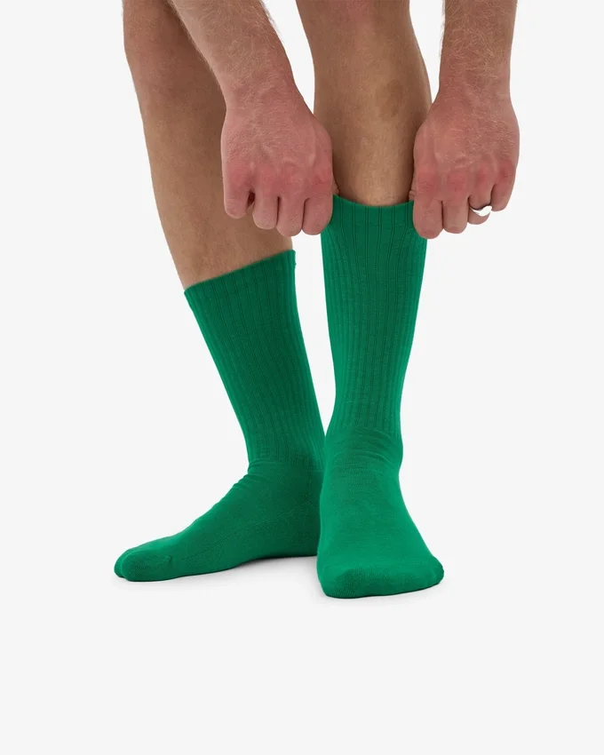 Chaussettes de sport bio - Vert Kelly