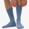 Chaussettes de sport en coton bio - Bleu acier
