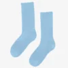 Chaussettes de sport en coton bio - Bleu bord de mer