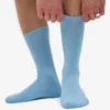 Chaussettes de sport en coton bio - Bleu bord de mer