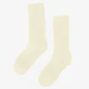 Chaussettes de sport en coton bio - Jaune pâle