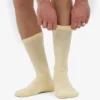 Chaussettes de sport en coton bio - Jaune pâle
