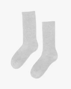 Chaussettes de sport en coton bio - Mélange neige