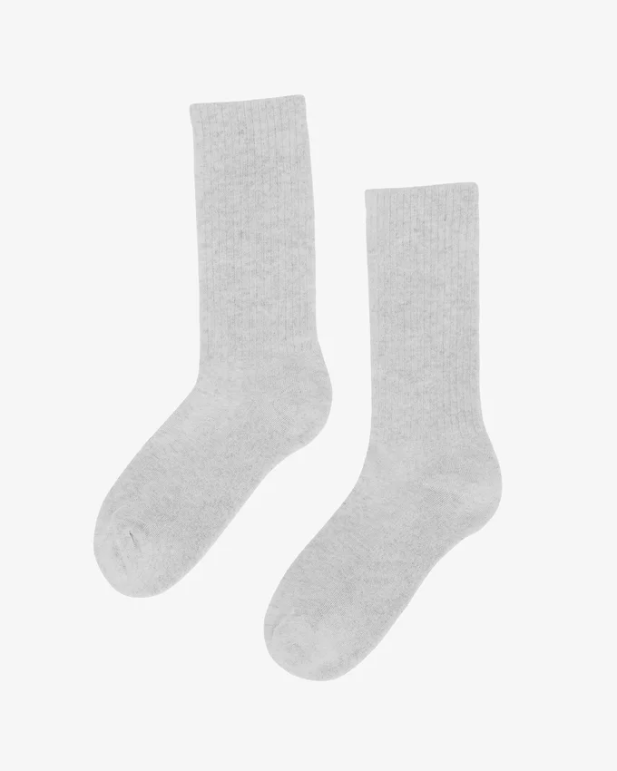 Chaussettes de sport en coton bio - Mélange neige