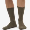 Chaussettes de sport en coton bio - Olive poussiéreux
