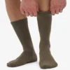 Chaussettes de sport en coton bio - Olive poussiéreux