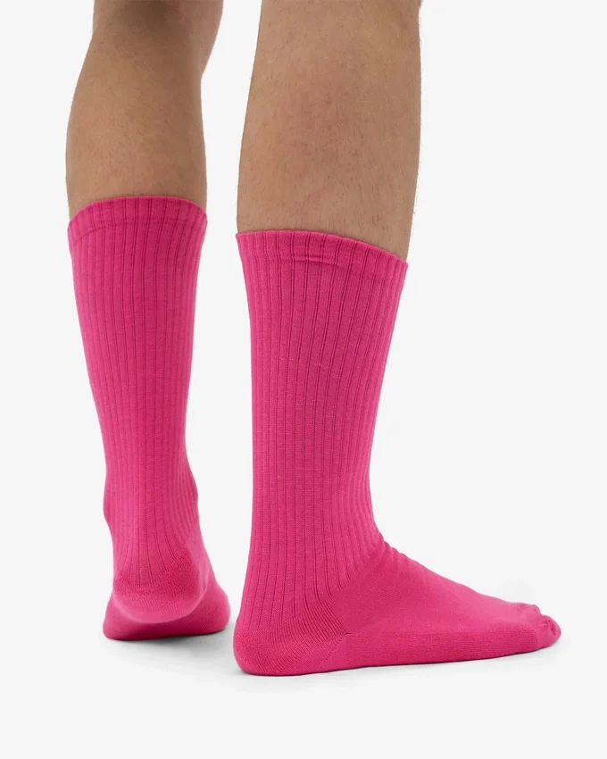 Chaussettes de sport en coton bio - Rose bubble-gum