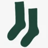 Chaussettes de sport en coton bio - Vert émeraude
