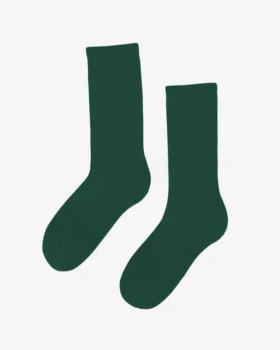 Chaussettes de sport en coton bio - Vert émeraude