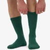 Chaussettes de sport en coton bio - Vert émeraude