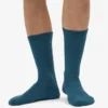 Chaussettes de sport en coton bio - Vert océan