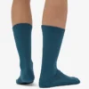 Chaussettes de sport en coton bio - Vert océan