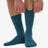 Chaussettes de sport en coton bio - Vert océan