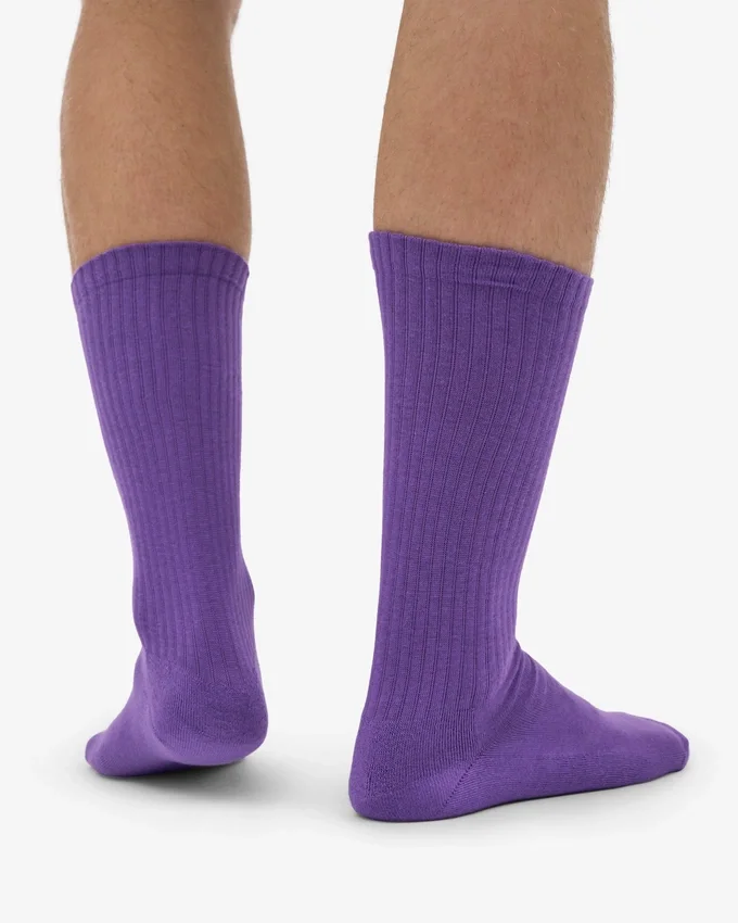 Chaussettes de sport en coton bio - Violet ultra