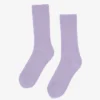 Chaussettes en laine mérinos mélangée - Lavande pâle