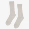 Chaussettes en laine mérinos mélangée - Mélange neige
