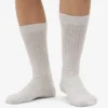 Chaussettes en laine mérinos mélangée - Mélange neige