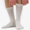 Chaussettes en laine mérinos mélangée - Mélange neige