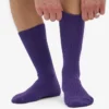 Chaussettes en laine mérinos mélangée - Violet ultra