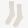 Chaussettes en mélange de laine mérinos - Blanc optique