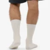 Chaussettes en mélange de laine mérinos - Blanc optique