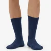 Chaussettes en mélange de laine mérinos - Bleu marine