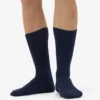 Chaussettes en mélange de laine mérinos - Bleu marine