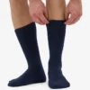 Chaussettes en mélange de laine mérinos - Bleu marine
