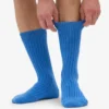 Chaussettes en mélange de laine mérinos - Bleu Pacifique